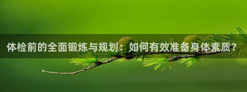 678体育官网下载：体检前的全面锻炼与规划：如何有效准备身体素质？
